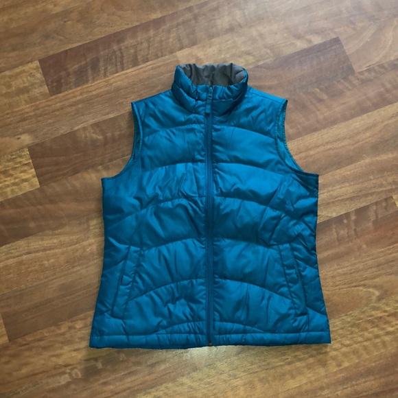 Lands’ End Teal Down Vest - Picture 1 of 8
